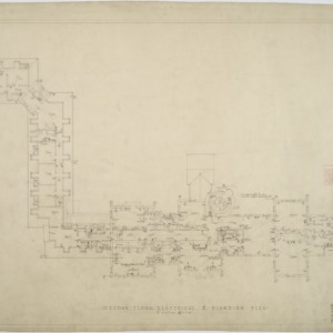 Second floor electrical and plumbing plan