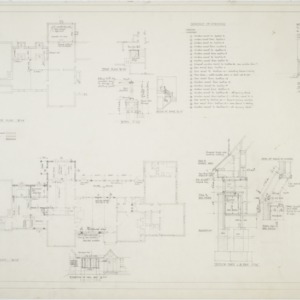 First floor plan, basement floor plan, alterations