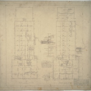 First floor framing plan, secon floor framing plan