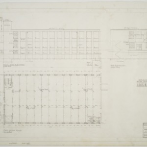 Right side elevation, first floor plan