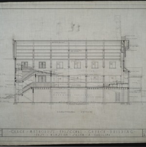 Half elevation of west front and 1st bay