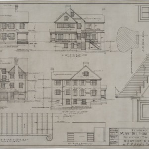 Elevations, elevation of main stairs