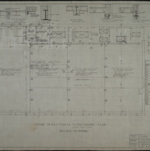 Second, third and fourth floor framing plans