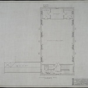 Second floor plan, heating