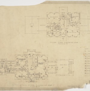 First floor electrical plan, second floor electrical plan