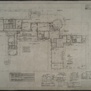 First floor plan, first floor details