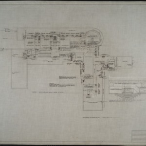 Second floor plumbing, heating, and ventilation plan