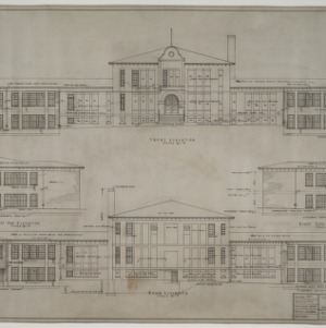Front and rear elevations