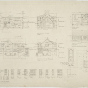 Elevations, garage elevation and floor plan