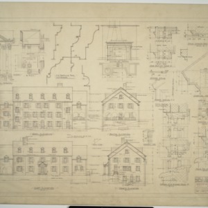 Elevations and details, girl's dormitory