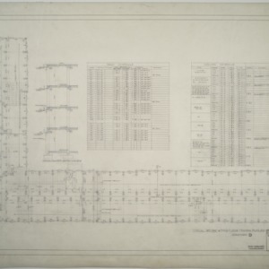Second and third floor framing plans, Dormitory D