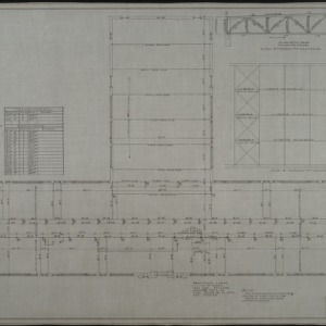 Second floor framing plan showing first floor columns