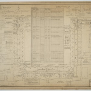 Floor plan, various details