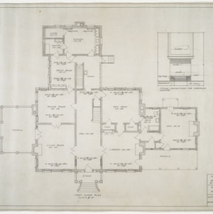 George Flynt Residence -- First floor heating plan