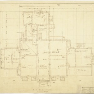 George Flynt Residence -- Basement plan