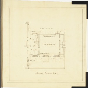 George Flynt Residence -- Second floor plan