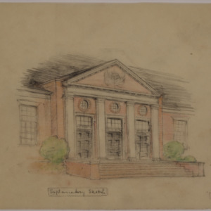 UNC-CH Temporary Naval Building (Chapel Hill, NC) -- Explanatory sketch