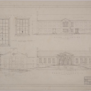 UNC-Chapel Hill Temporary Navy Building -- Front elevation