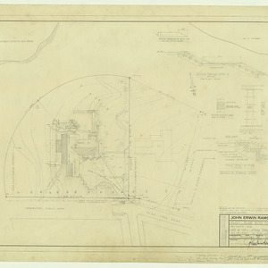 Mr and Mrs. John Erwin Ramsay, Sr. residence -- Working drawings -- Plot plans with contours