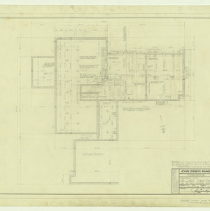 Mr and Mrs. John Erwin Ramsay, Sr. residence -- Working drawings -- Foundation plan