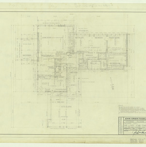 Mr and Mrs. John Erwin Ramsay, Sr. residence -- Working drawings -- Ground floor plan