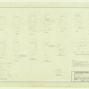 Mr and Mrs. John Erwin Ramsay, Sr. residence -- Working drawings -- Door details