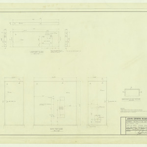 Mr and Mrs. John Erwin Ramsay, Sr. residence -- Working drawings -- Marble details for bath (den)
