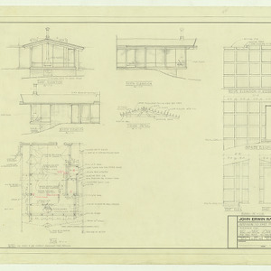 Mr. and Mrs. John Erwin Ramsay, Sr., residence -- Preliminary drawings -- Addition to east porch