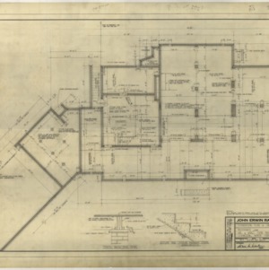Residence for Mr. and Mrs. Don Walser, Foundation Plan and Details