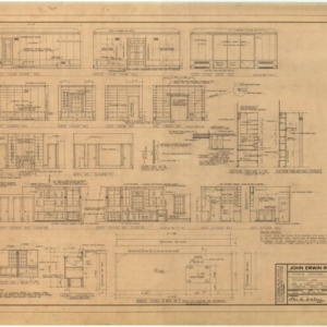Residence for Mr. and Mrs. Don Walser, Interior Elevations, Details