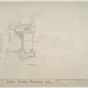 Church for the State Hospital, preliminary drawing, main floor plan