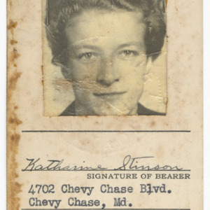 Katharine Stinson's Civil Air Patrol ID (1)