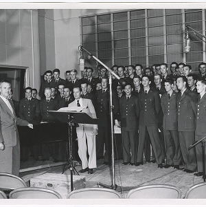R.O.T.C. Glee Club performing with John Mattox, June 18, 1954