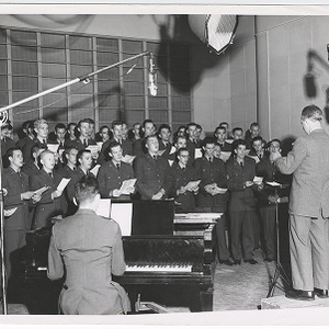 R.O.T.C. Glee Club performing with John Mattox, June 18, 1954