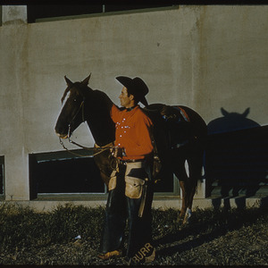 Cowboy with horse