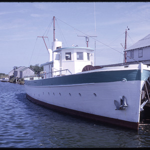 Boat in dock, circa November 1965