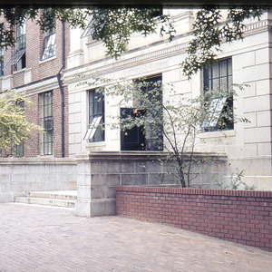 Exterior of 111 Lampe (formerly Daniels Hall), circa August 1968