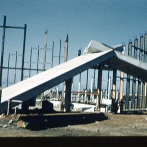Construction site of Dorton Arena, circa 1950