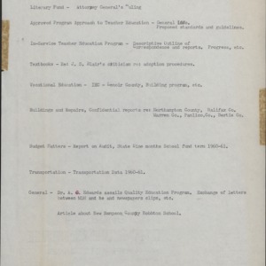 General #5 (L-123 thru L-154): State Board of Education File, 1961 Nov meeting materials, 1961