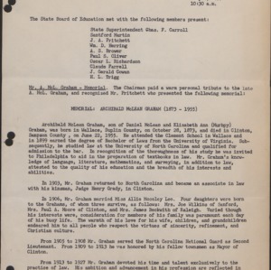 State Board of Education Minutes (1 of 10), 1955-1960