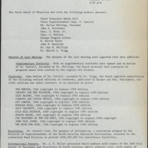 State Board of Education Minutes (9 of 10), 1955-1960
