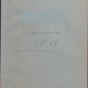 Segregation #5 (G-18, H-18, I-18) (4 of 4), 1956-1958