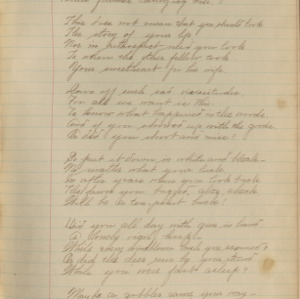Poem by Kinchin B. Council, circa 1900