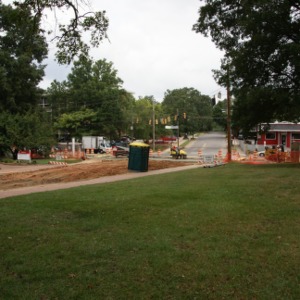 Watauga Club Gate before construction during street project