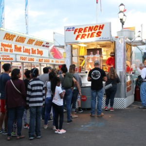 Food stands at North Carolina State Fair, 2018