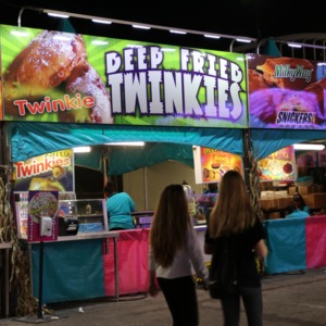 Deep fried food stand at North Carolina State Fair, 2018