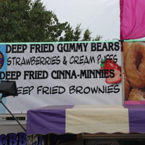 Food booth at North Carolina State Fair, 2018