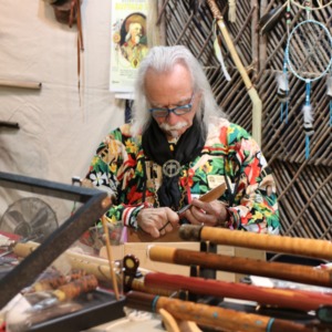 Native American crafts at Yesteryear Village at North Carolina State Fair, 2018