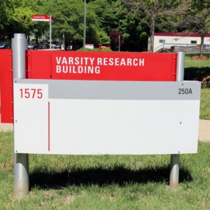 Varsity Research Building Sign May 2017