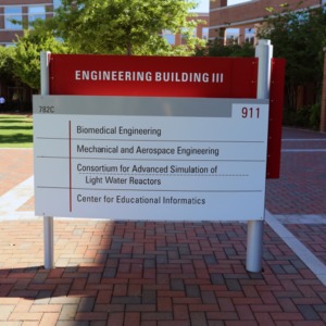 Engineering Building III Sign May 2017